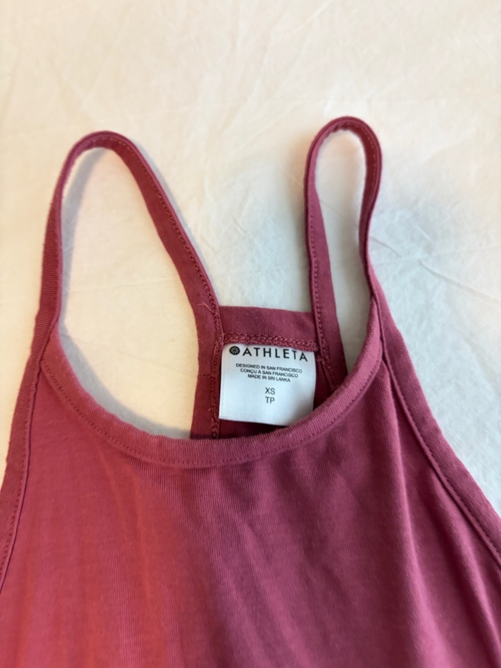 Athleta Raspberry Racerback Tank Top - Picture 2 of 2